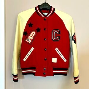 Coach Red and Cream Varsity Jacket